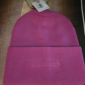 Lululemon Warm Revelation Beanie Pow Pink Tone new